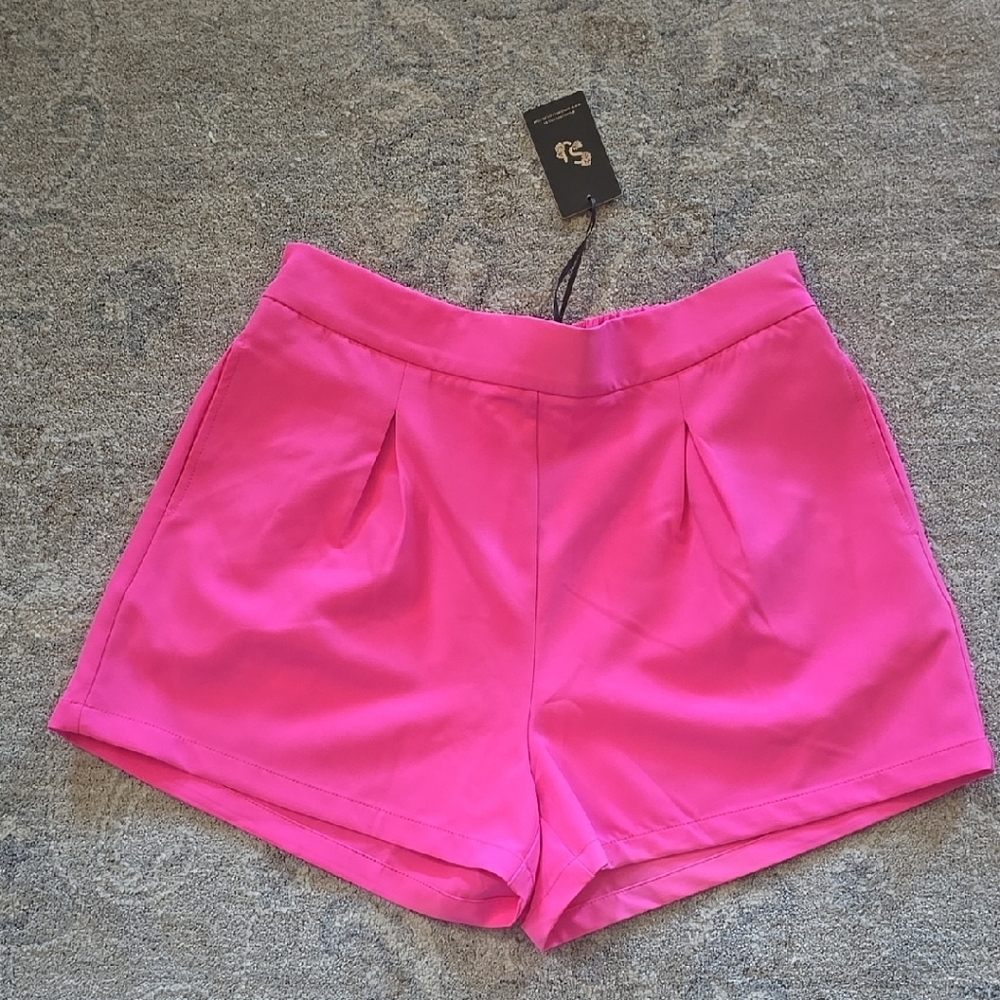 NWT Sincerely Jule's Women's Pink Trouser Shorts